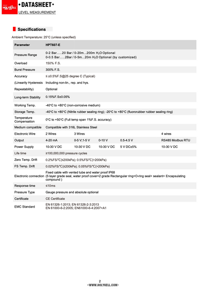 Well Sensor 2.0 | Modbus