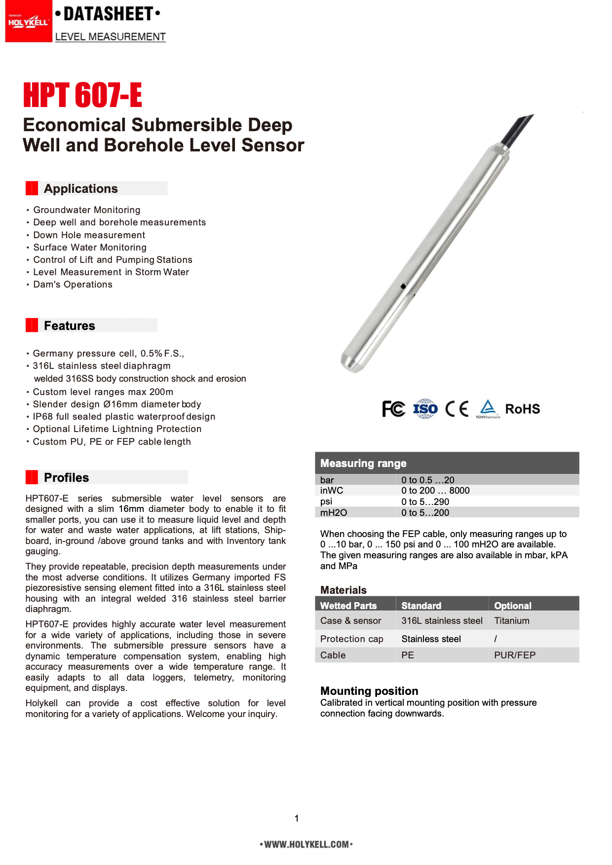 Well Sensor 2.0 | Modbus