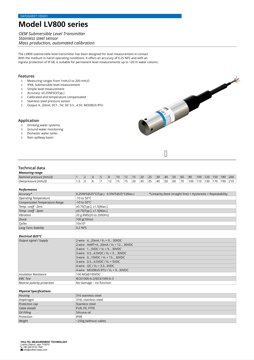 Water Tank Sensor